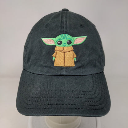 Star Wars Grogu Baby Yoda Slideback Hat Black OSFM Embroidered 6 Panel