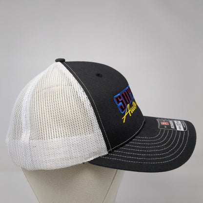 Sure Fit Auto Glass Snapback Trucker Hat Black One Size Mesh Back