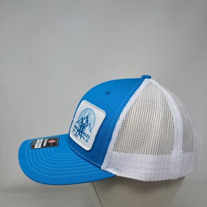 M43 Miles 2024 Snapback Mesh Back Trucker Hat Blue Adjustable Richardson