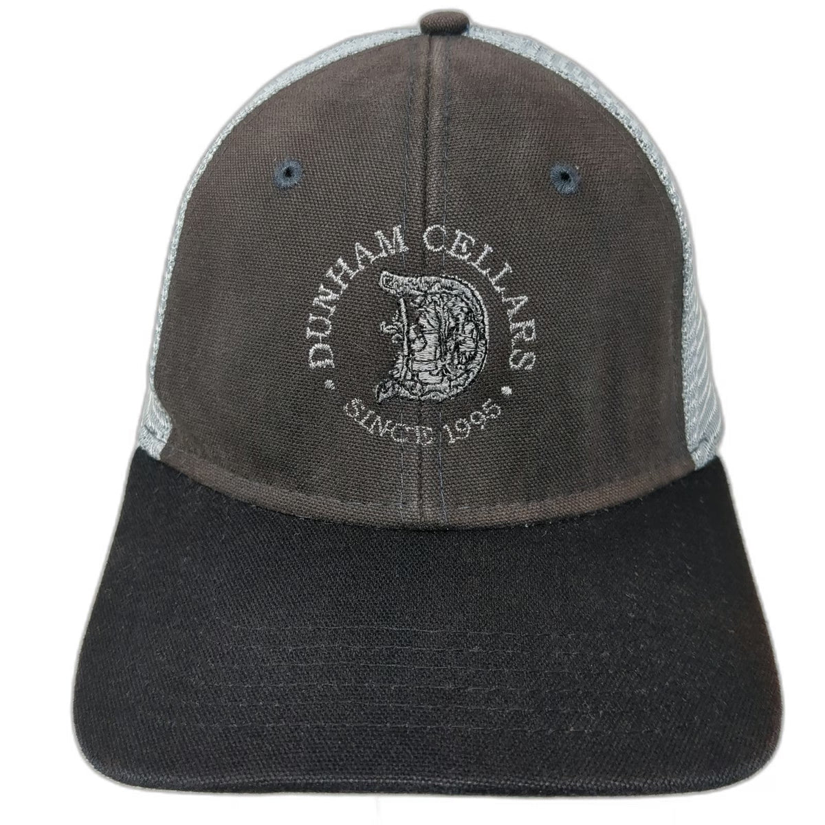DRI DUCK Trucker Hat Black One Size Dunham Cellars Winery Mesh Back Snapback