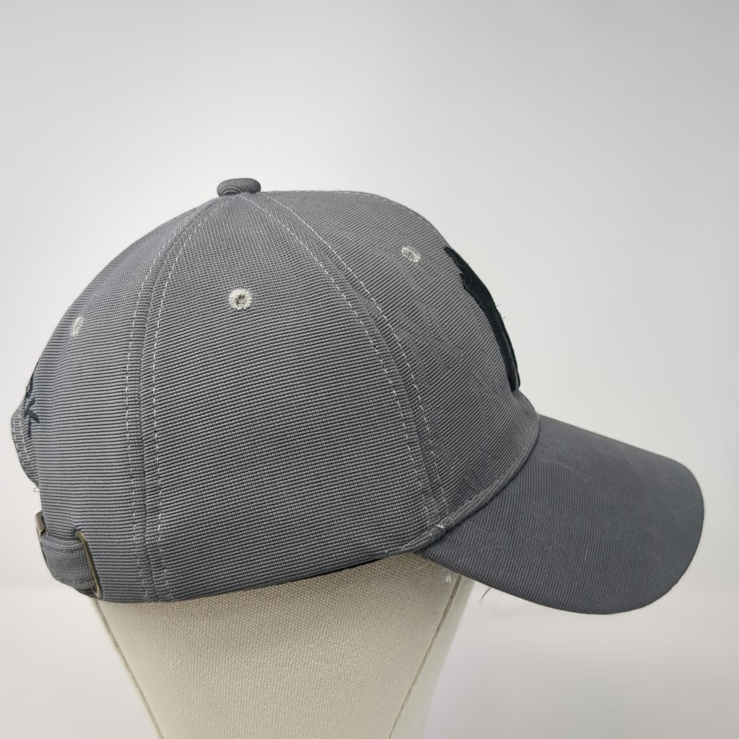 New York Yankees MLB Gray Baseball Cap One Size All Over Print Slideback Hat