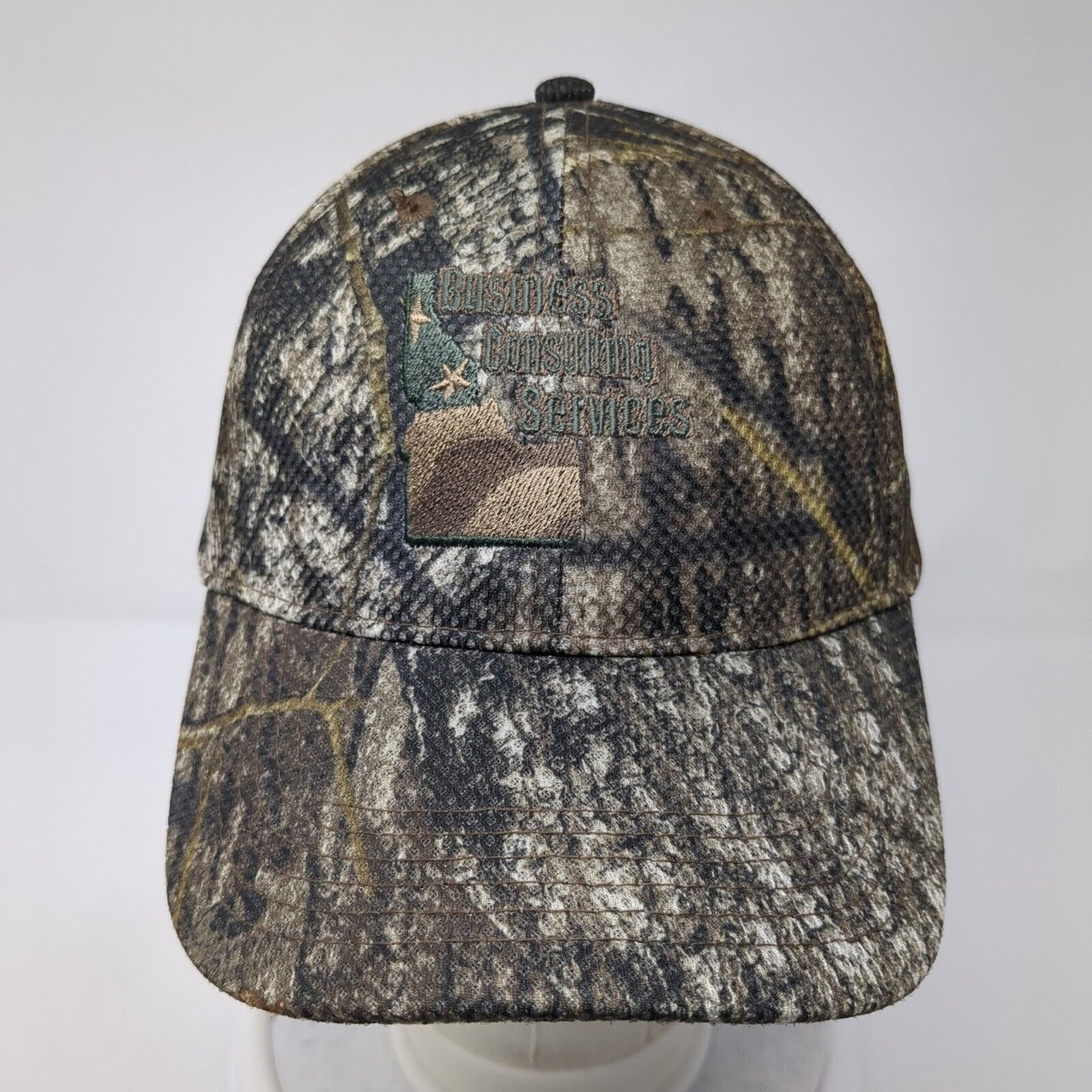Idaho Business Consulting Services Strapback Hat Camo One Size Kati