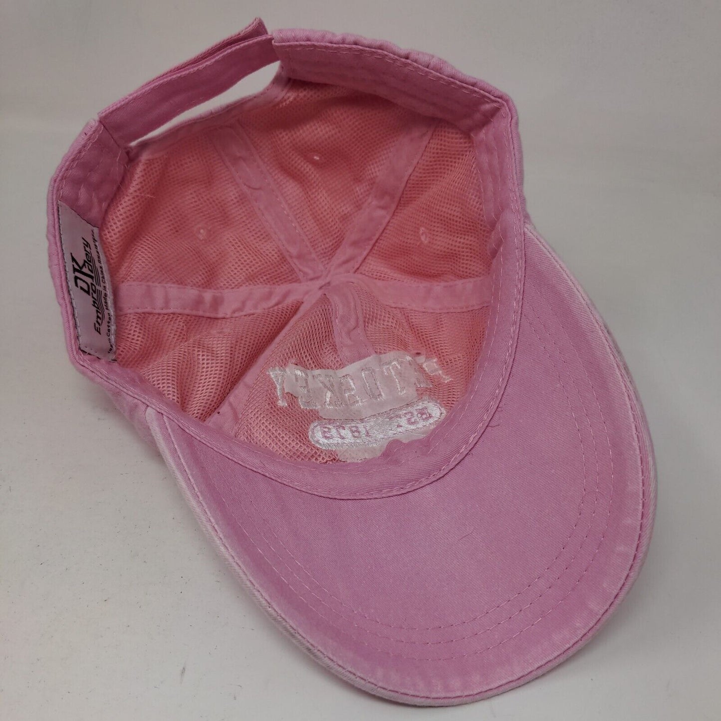 Petosky Michigan Est. 1879 Strapback Hat Pink One Size Adjustbale Embroidered