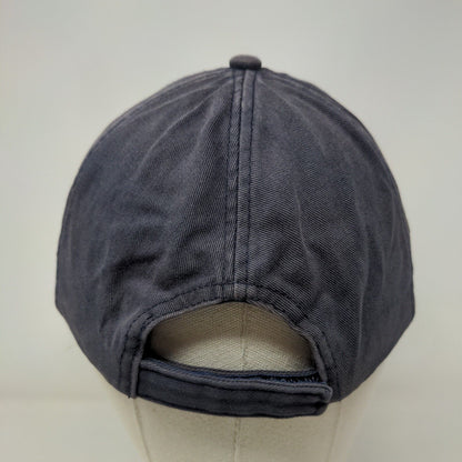 Cozumel Gecko Strapback Hat Blue One Size Embroidered Vent Holes