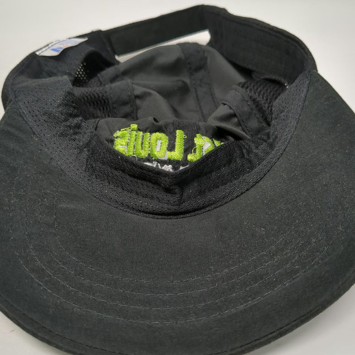 B.A. Sports Baseball Cap Black One Size GO! St. Louis Marathon Run Mesh Sides