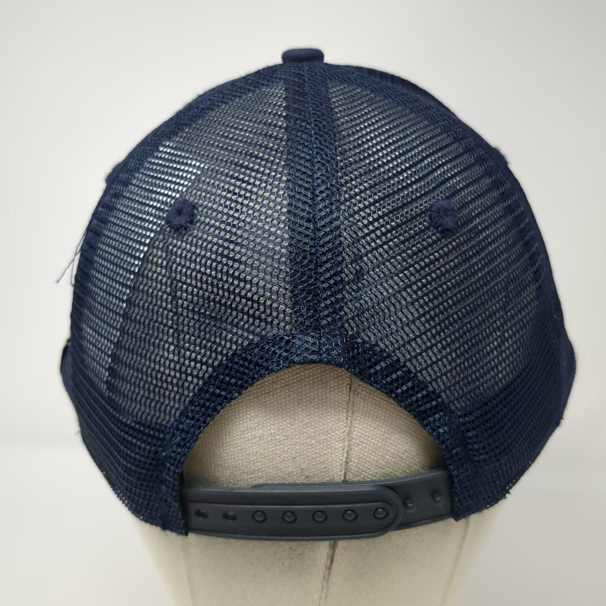 Carhartt Blue OS Trucker Hat Embroidered Logo Snapback Mesh Back Adjustable