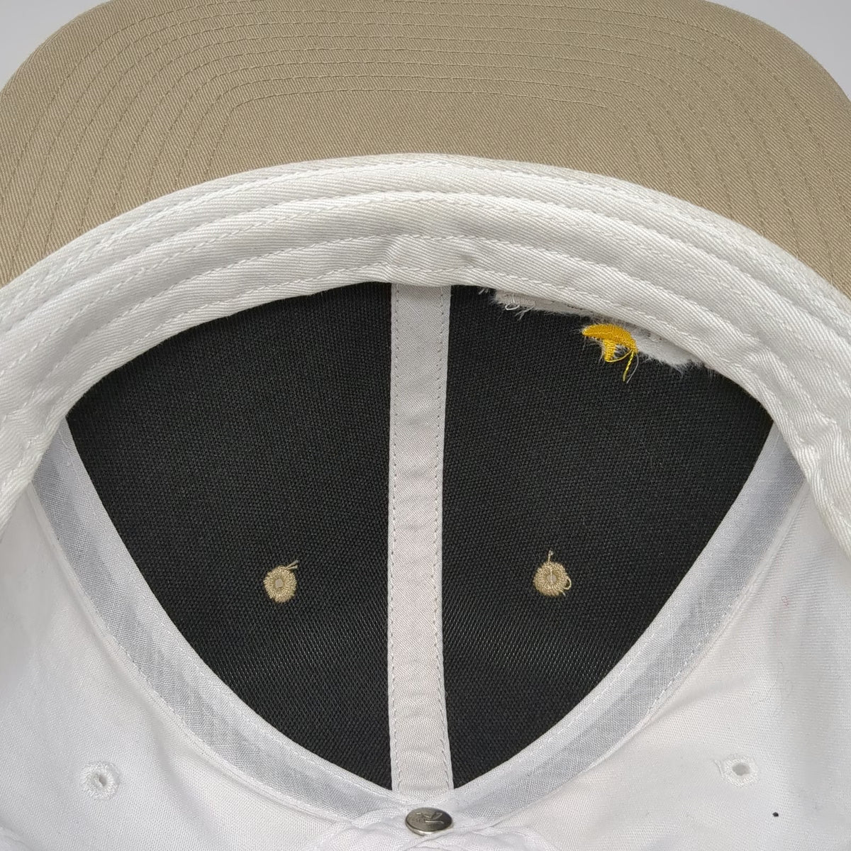 Richardson Snapback Hat Beige White OSFM Simplot TriCal Forage Logo Embroidered