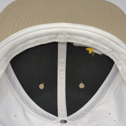 Richardson Snapback Hat Beige White OSFM Simplot TriCal Forage Logo Embroidered