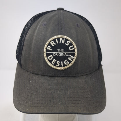 The Original Prinsu Design Snapback Trucker Hat Gray Large Mesh Back Richardson