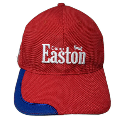 Camp Easton Boy Scouts of America Red Blue Baseball Cap Hat L Mesh Flag Logo