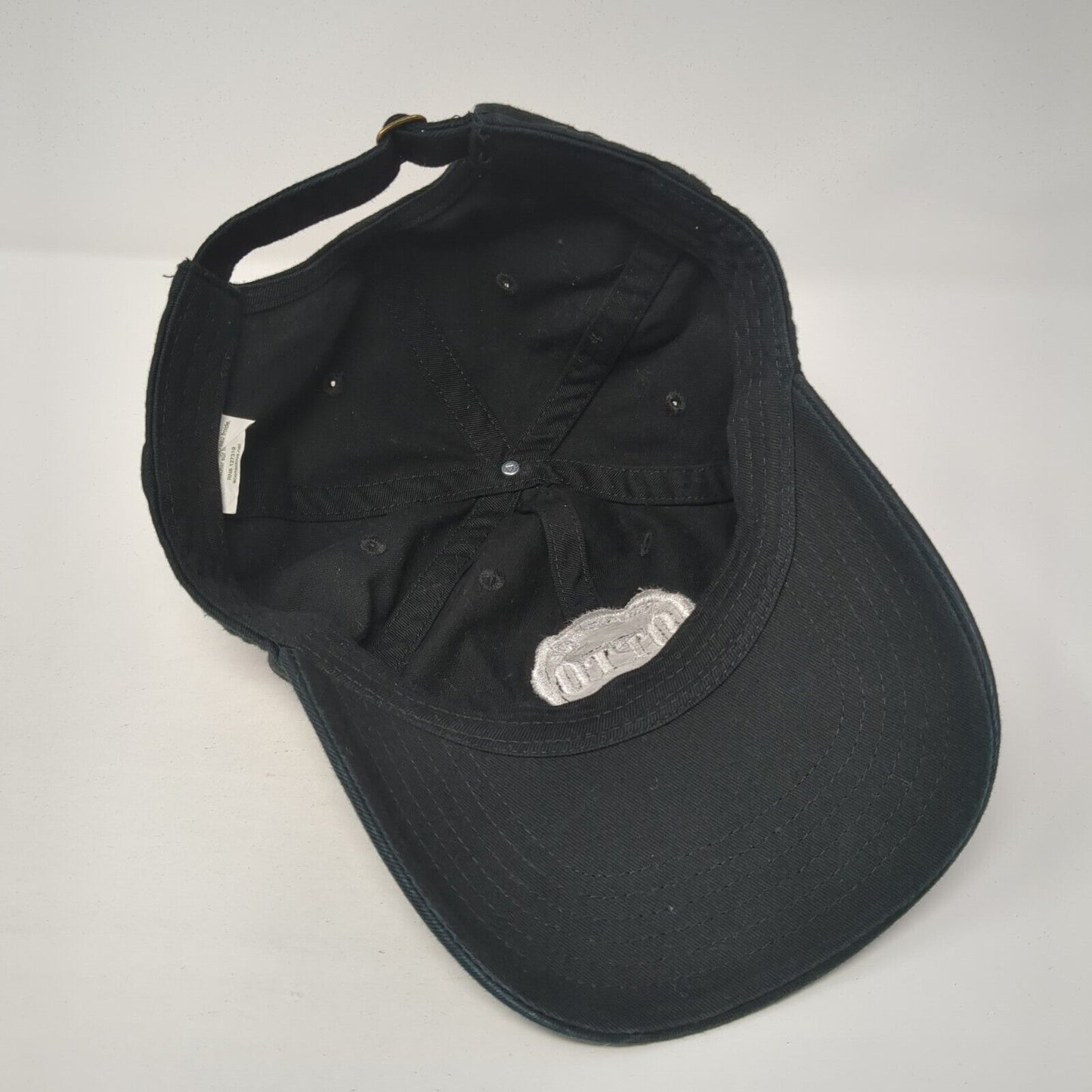 Portland Maine Otto Pizza Slideback Baseball Cap Black OS Adjustable Econscious