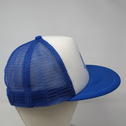 Hawthorn Junction Lizzy On Main Trucker Hat Blue OS Adjustable Mesh Hit Wear