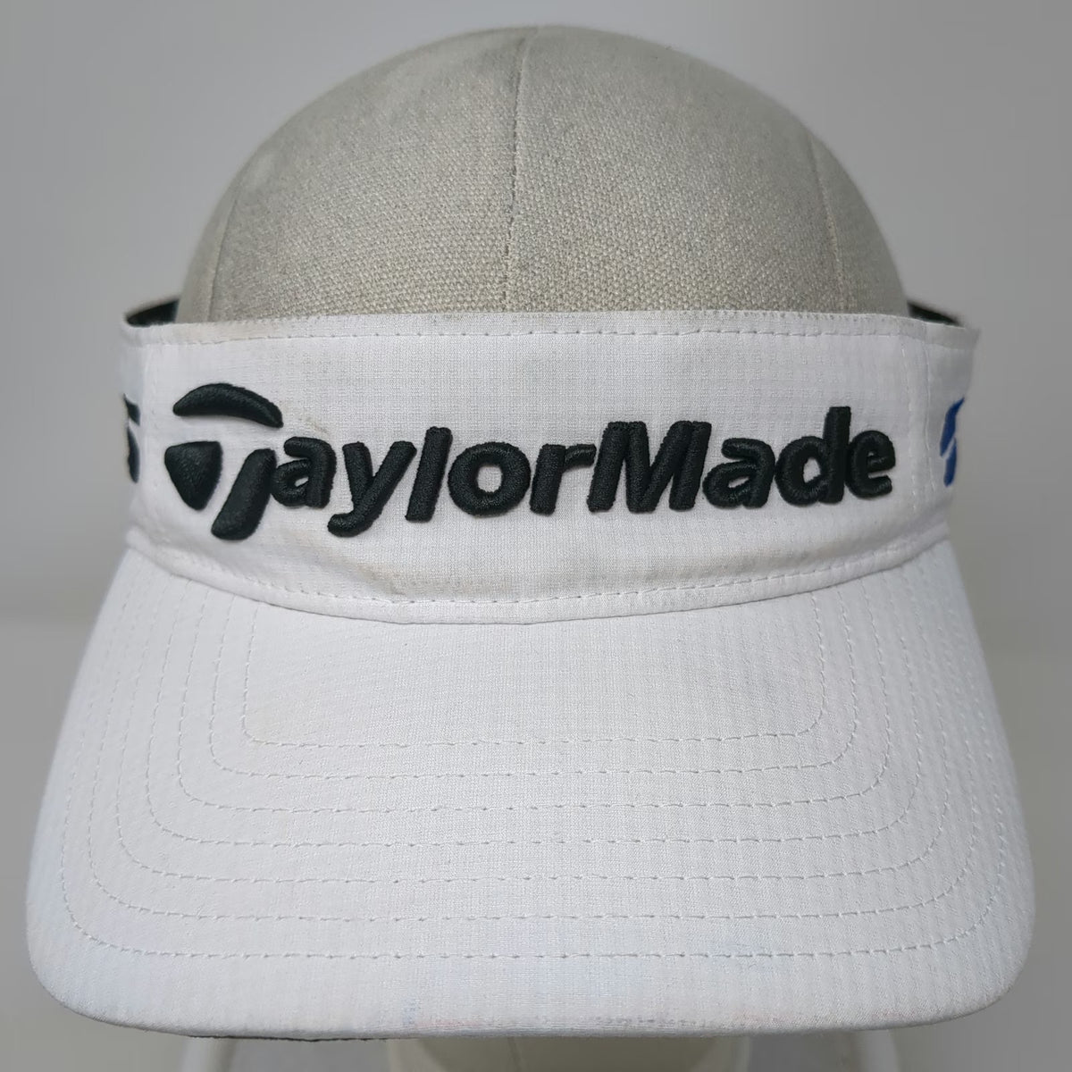 TaylorMade Visor White One Size Golf Hat SIM TP5 Logo Strapback 3D Embroidery