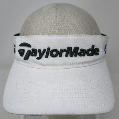 TaylorMade Visor White One Size Golf Hat SIM TP5 Logo Strapback 3D Embroidery