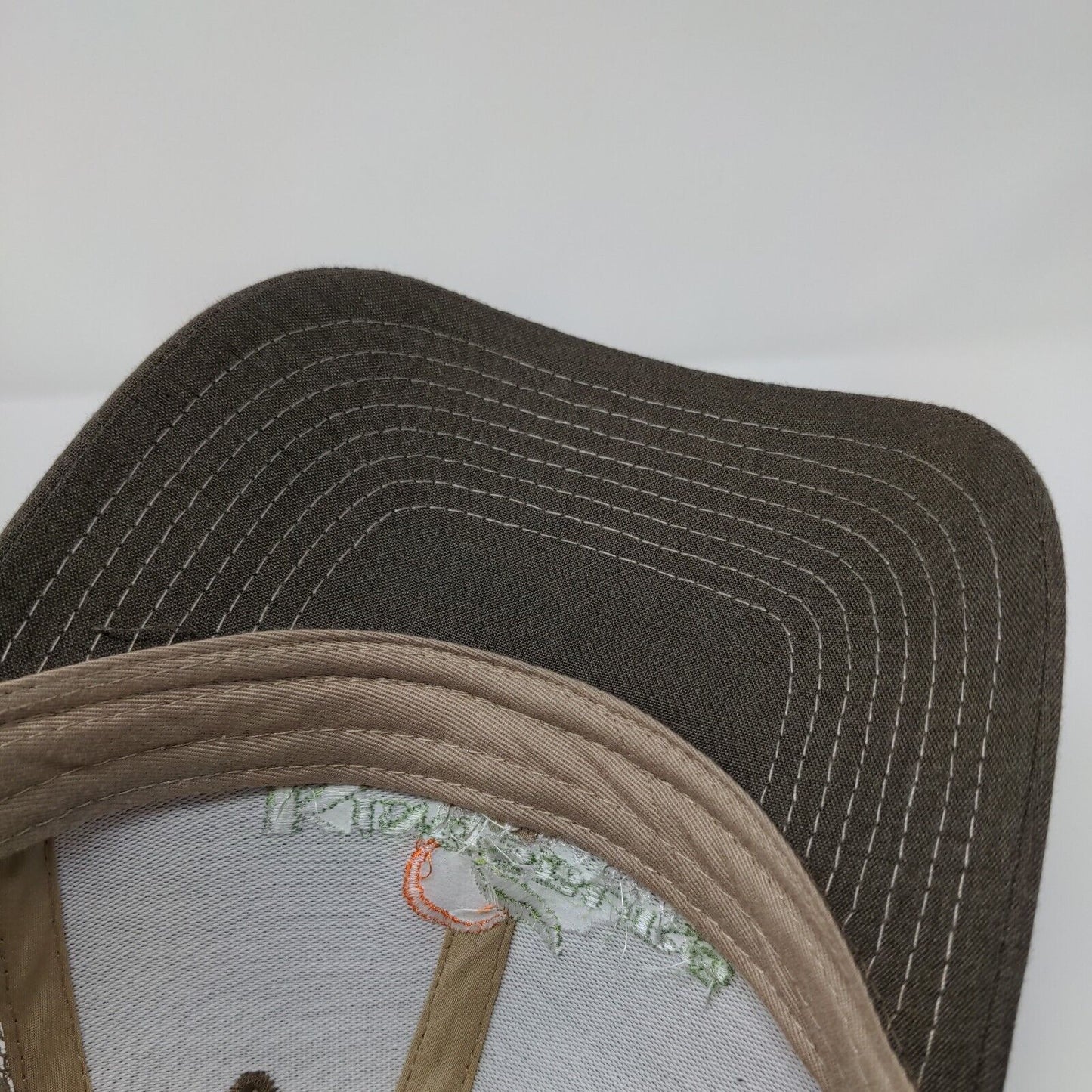 Kingsburg Orchards Snapback Trucker Hat Brown OSFA Embroidered Mesh Back