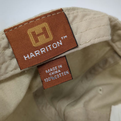 Harriton Baseball Cap Hat Beige One Size Murrieta California Strapback Cotton