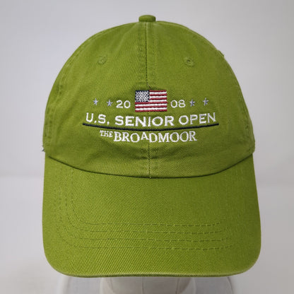 2008 US Senior Open The Broadmoor Strapback Hat Green One Size Ahead