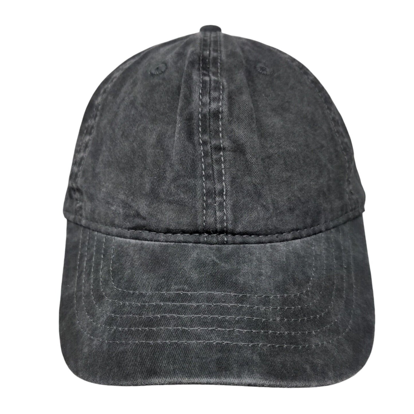 Unbranded Slideback Hat Black OSFM Solid 6 Panel Adjustable Blank