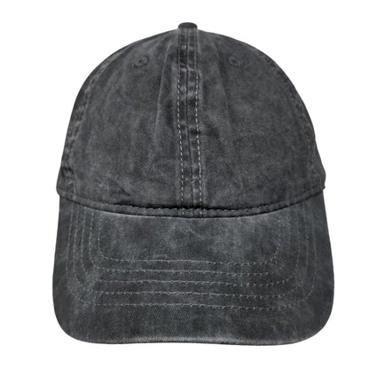 Unbranded Slideback Hat Black OSFM Solid 6 Panel Adjustable Blank