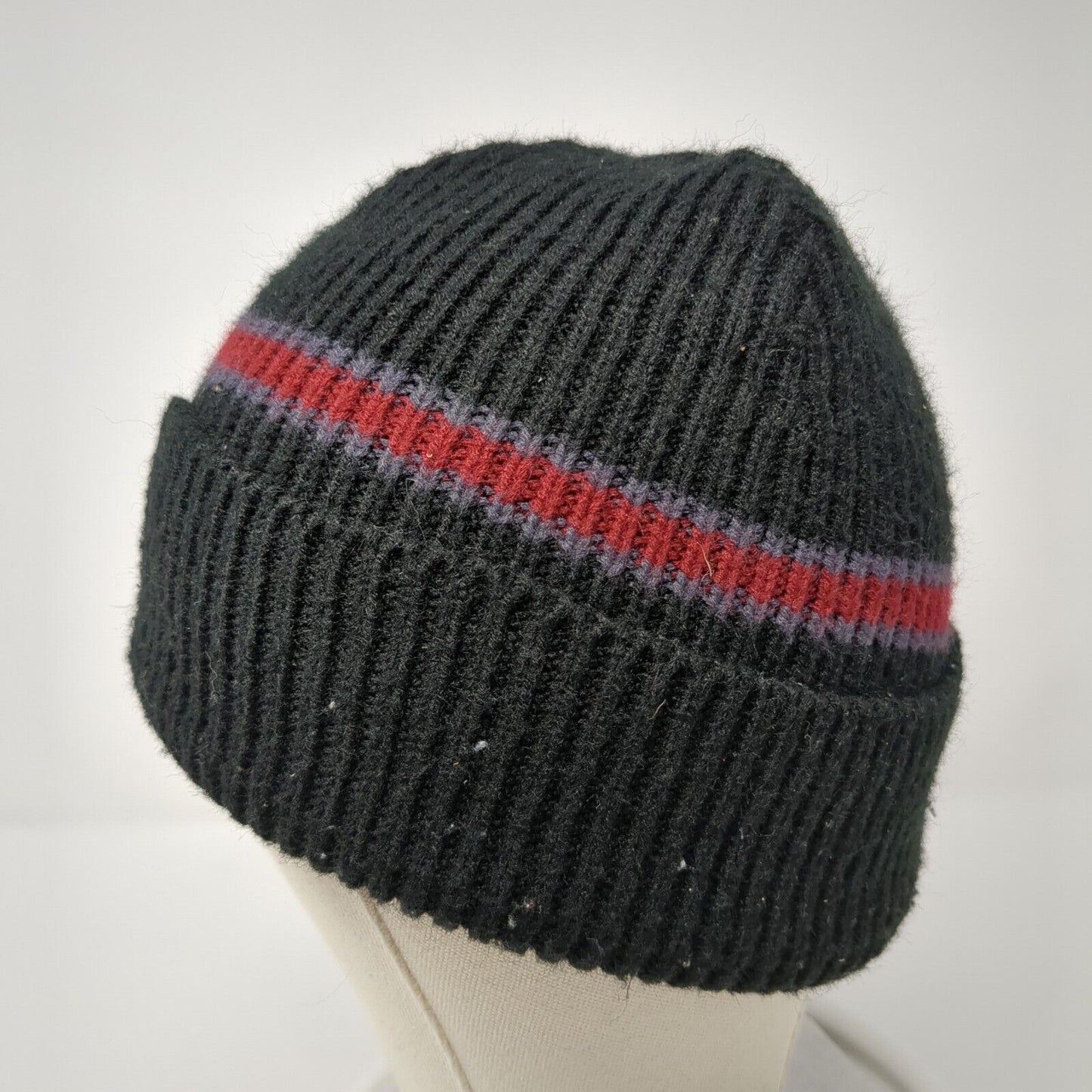 Weatherproof Knit Beanie Hat Black One Size Stretch Acrylic Outdoor