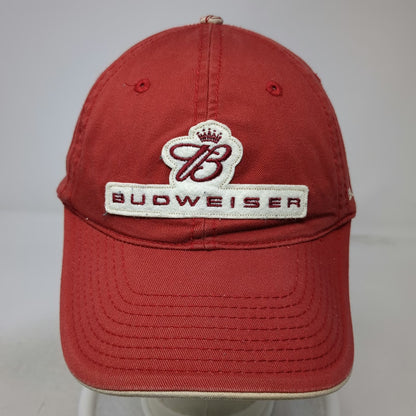Budweiser Baseball Cap Red One Size Strapback Embroidered King of Beers Hat