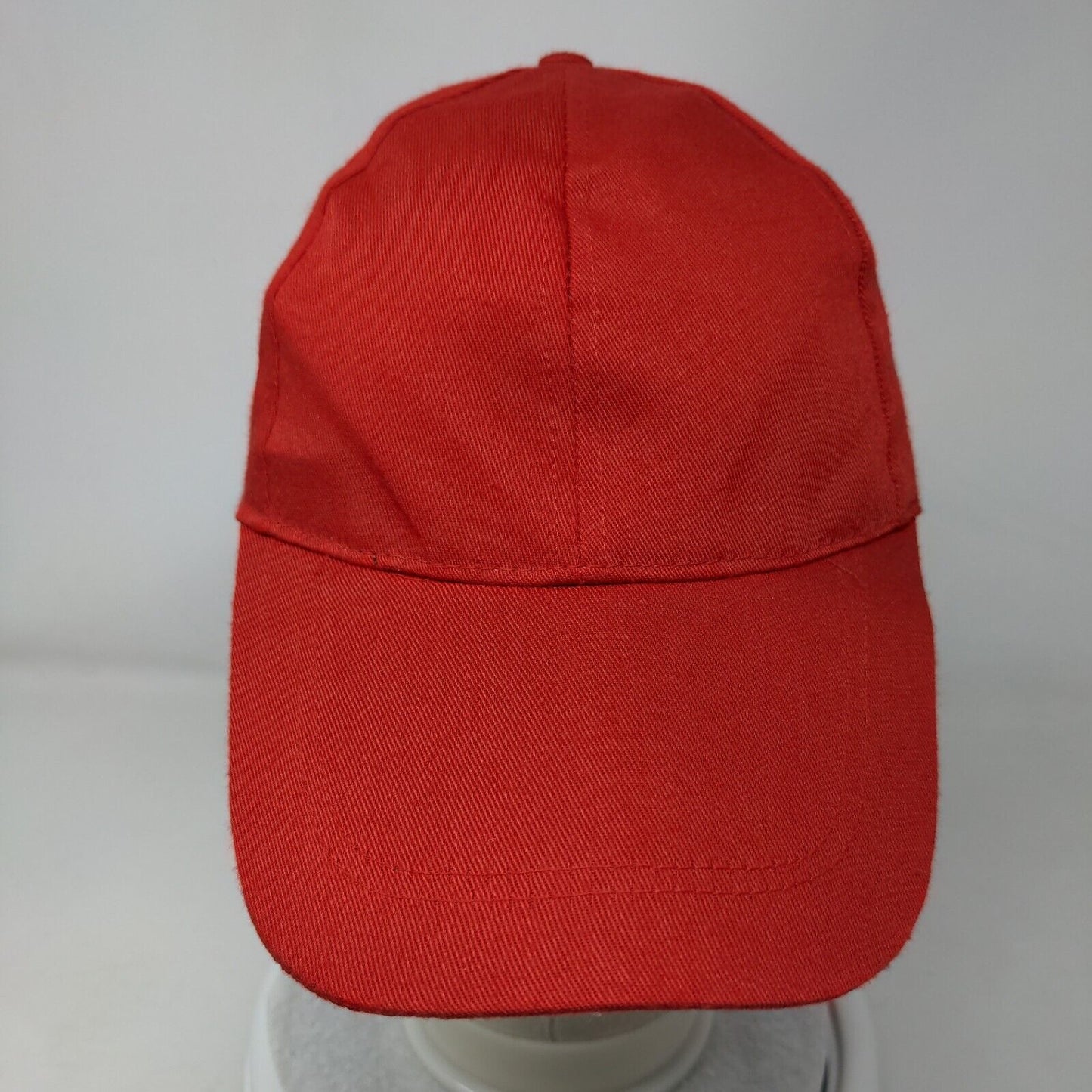 Unbranded Snapback Hat Red One Size Adjustable Lightweight 6 Panel Blank