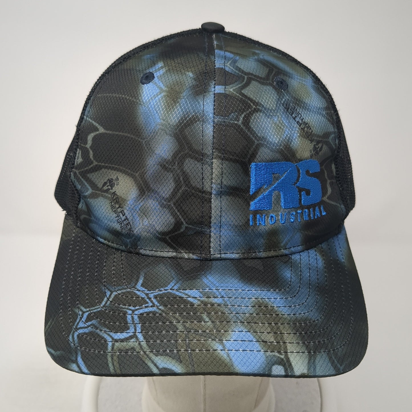 RS Industrial Snapback Trucker Hat Multicolor One Size Mesh Back Camo