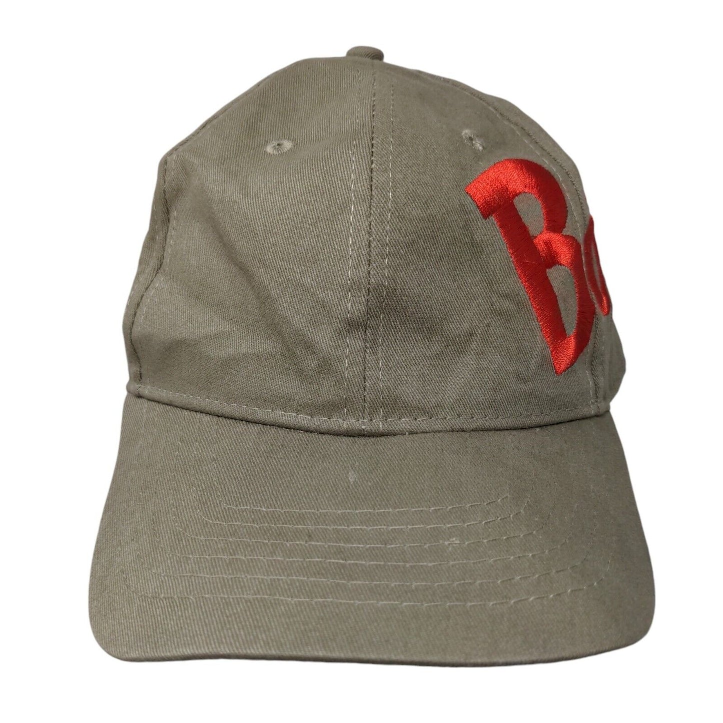 Bojangles Slideback Hat Tan One Size Embroidered Adjustable 6 Panel