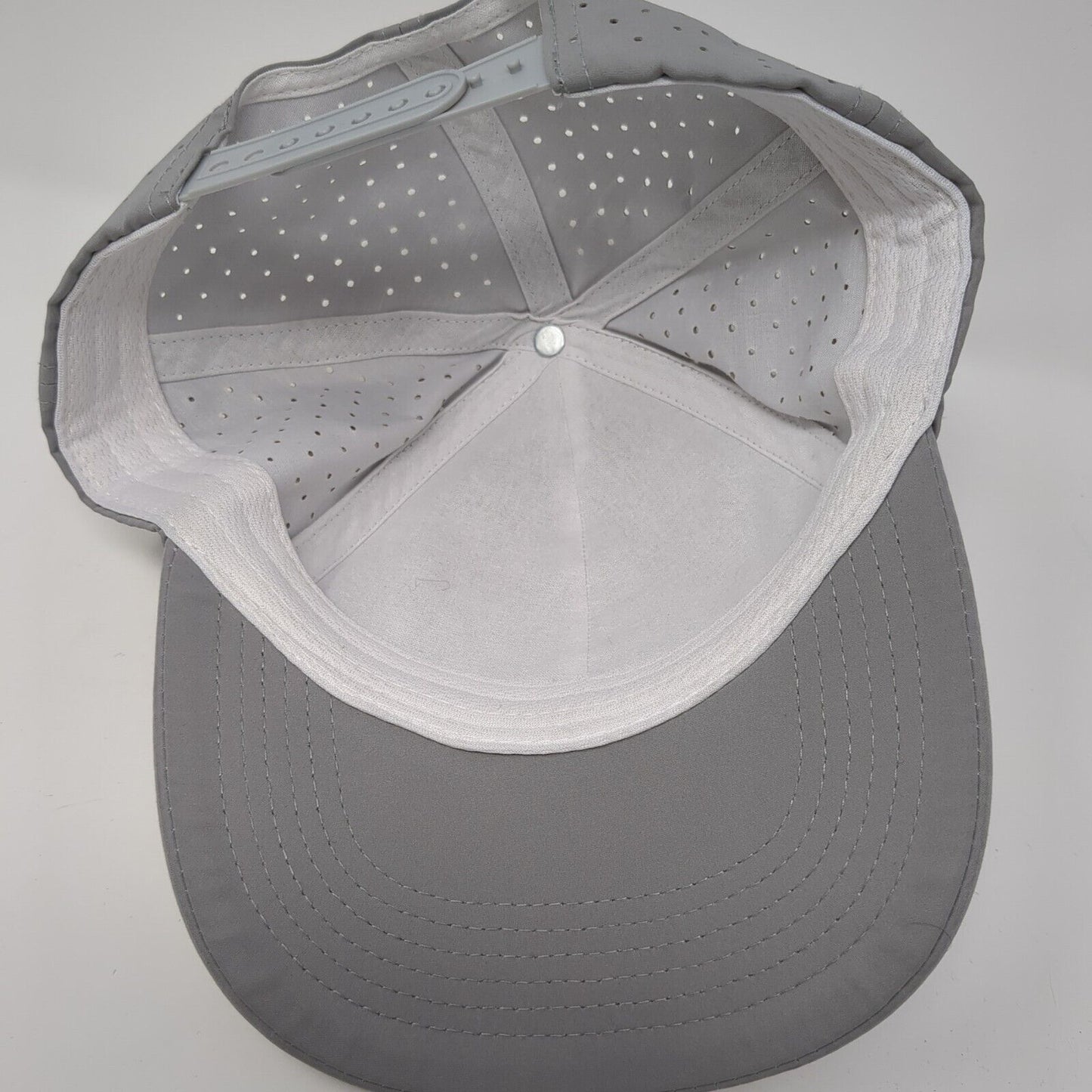 PGA Camps Patch Snapback Hat Gray One Size Adjustable Perforated