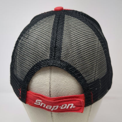 Snap-on Baseball Cap Red One Size Rock N' Roll Cab Express Mesh Strapback Hat