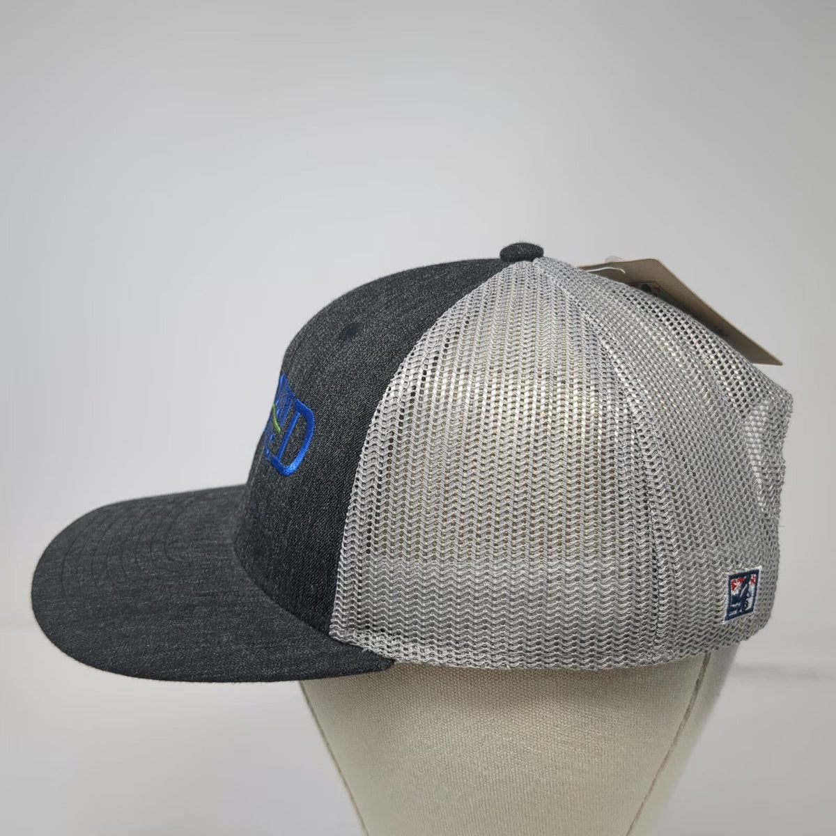 The Game Trucker Hat Gray One Size Blue Ground Northwest LLC Mesh Snapback Brim
