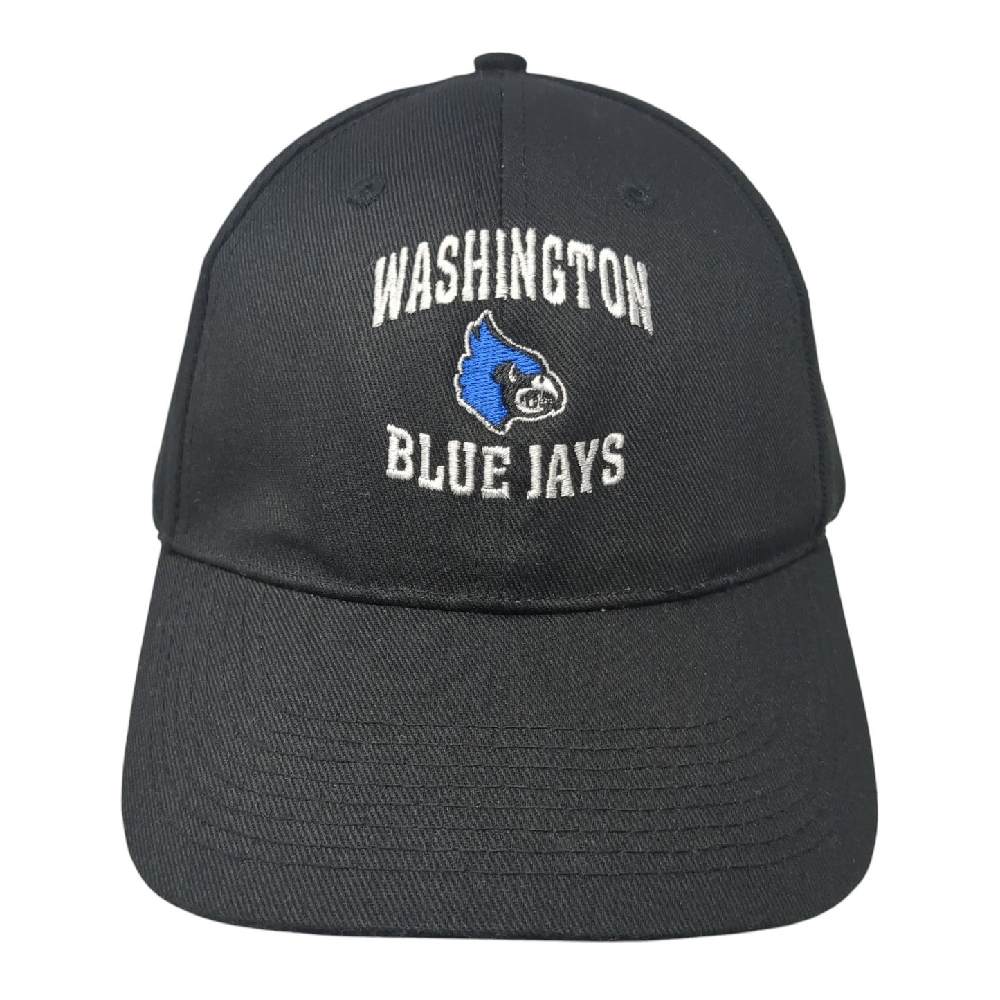 Washington Blue Jays Strapback Hat Black One Size Adjustable Head To Toe