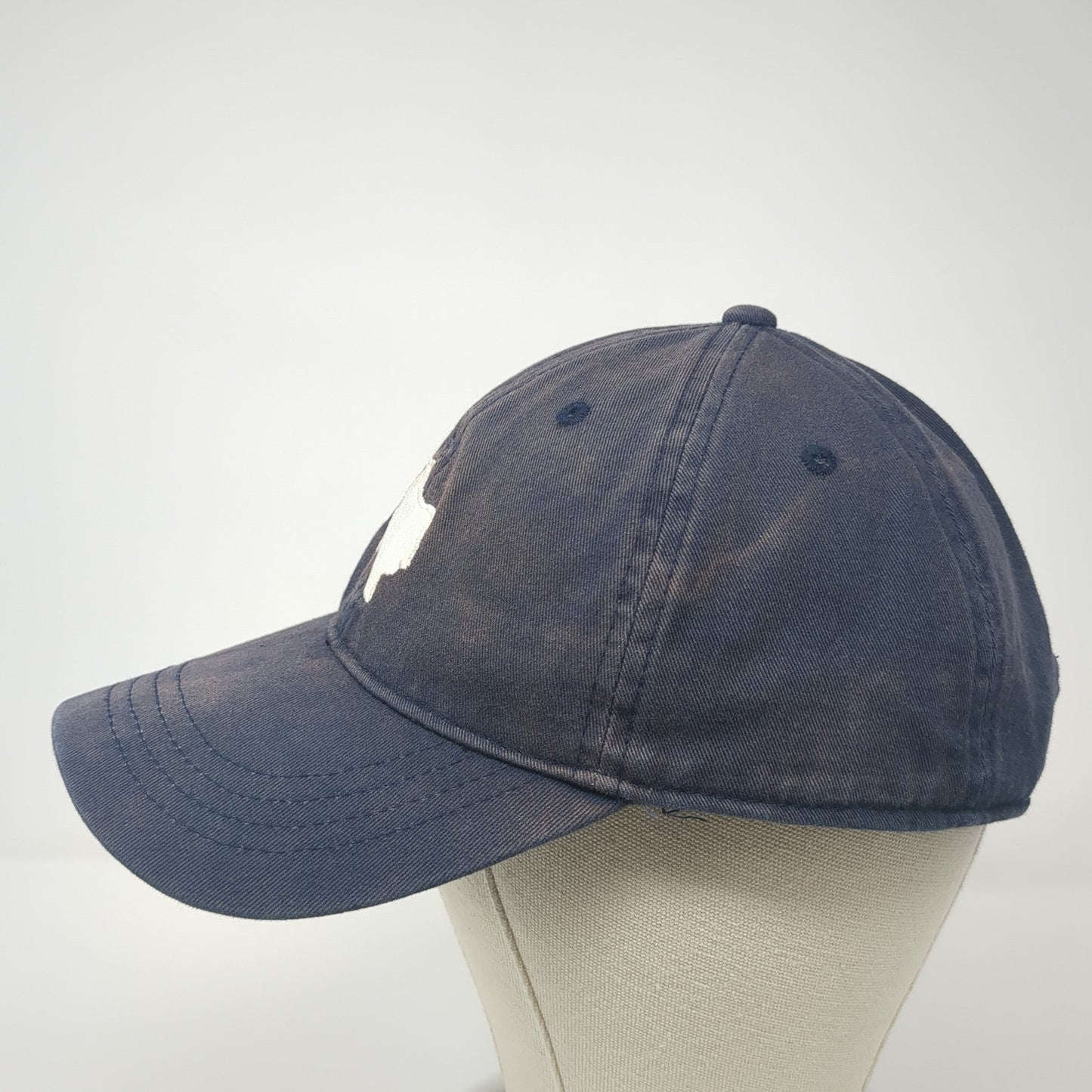 Texas State Map Slideback Hat Blue One Size Adjustable Outdoor Cap