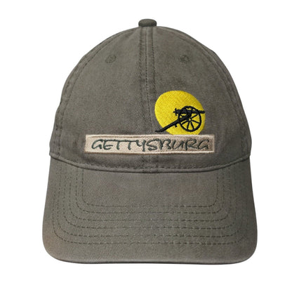 Gettysburg Slideback Hat Greenish-Brown One Size Adjustable Embroidered Jhats