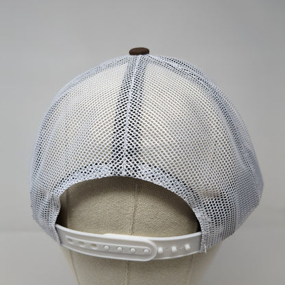 Scheels Snapback Mesh Back Trucker Hat Brown One Size Embroidered