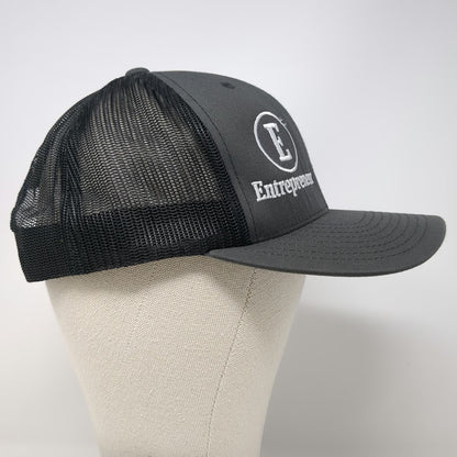 Yupoong Trucker Hat Gray One Size Entrepreneur Logo Embroidered Mesh Snapback