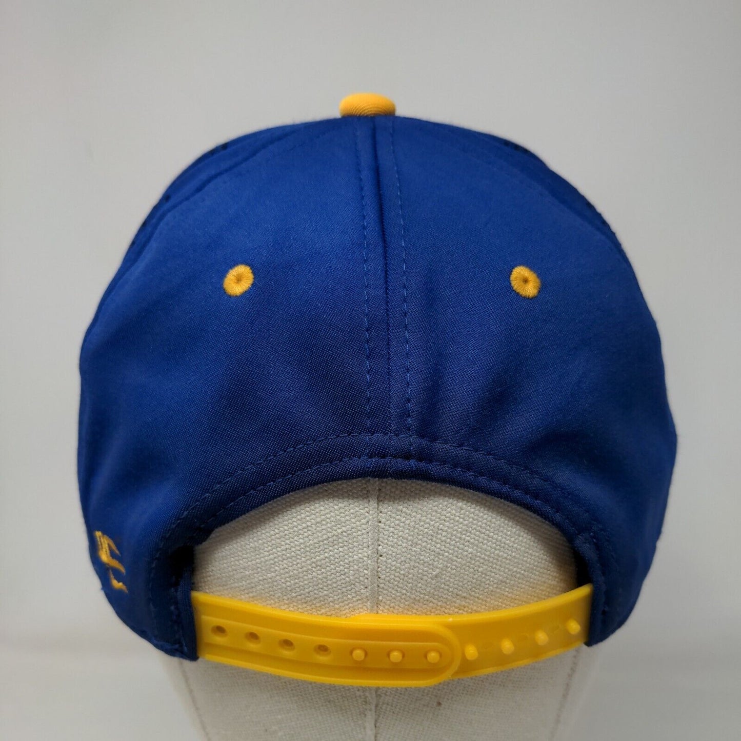 OC Sports Men's Snapback Hat Blue Yellow OSFM Embroidered W Palm Tree Logo