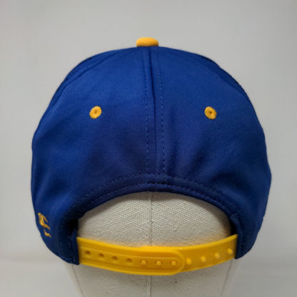 OC Sports Men's Snapback Hat Blue Yellow OSFM Embroidered W Palm Tree Logo