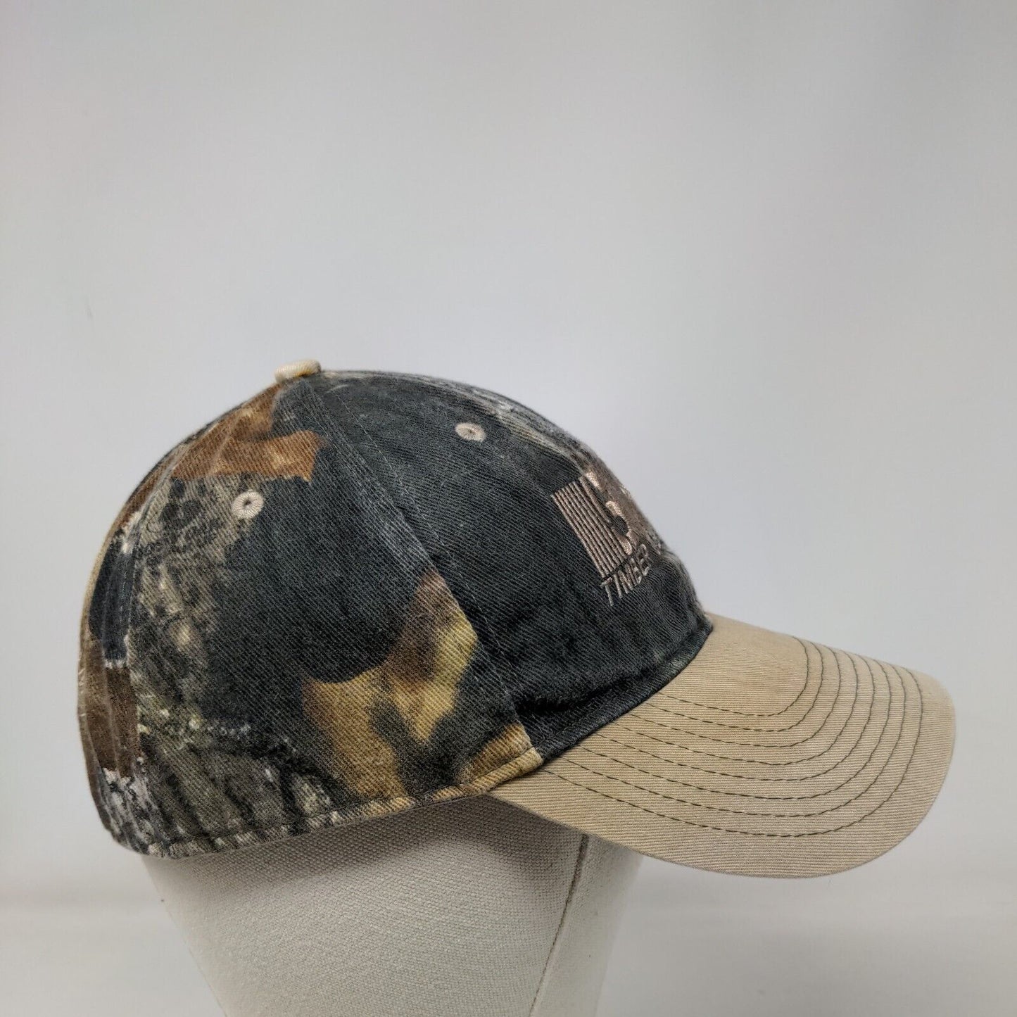 Timber Dealers Strapback Hat Camo One Size Adjustable Embroidered