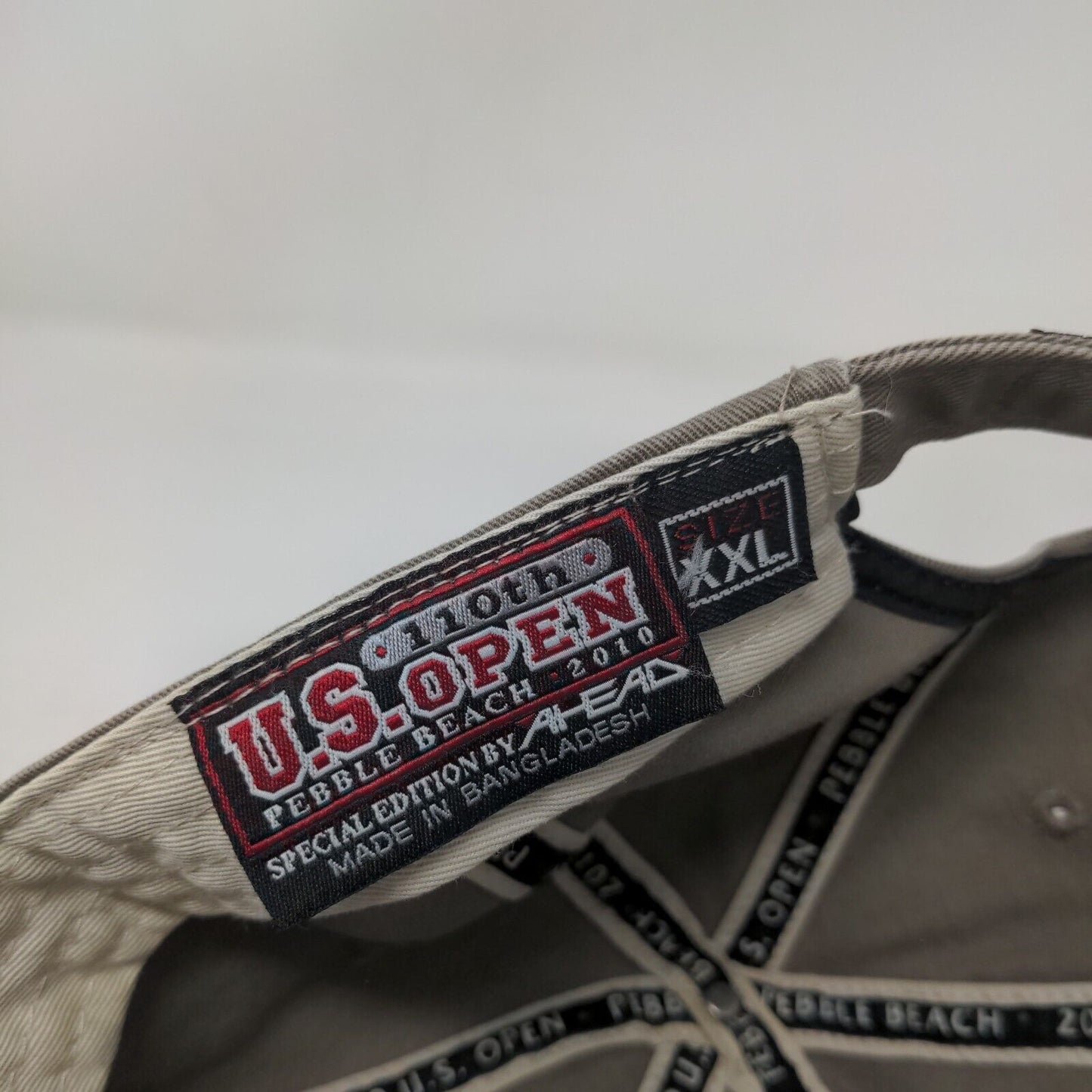 US Open Pebble Beach 2010 Slideback Hat Brown XXL 6 Panel Special Edition Ahead