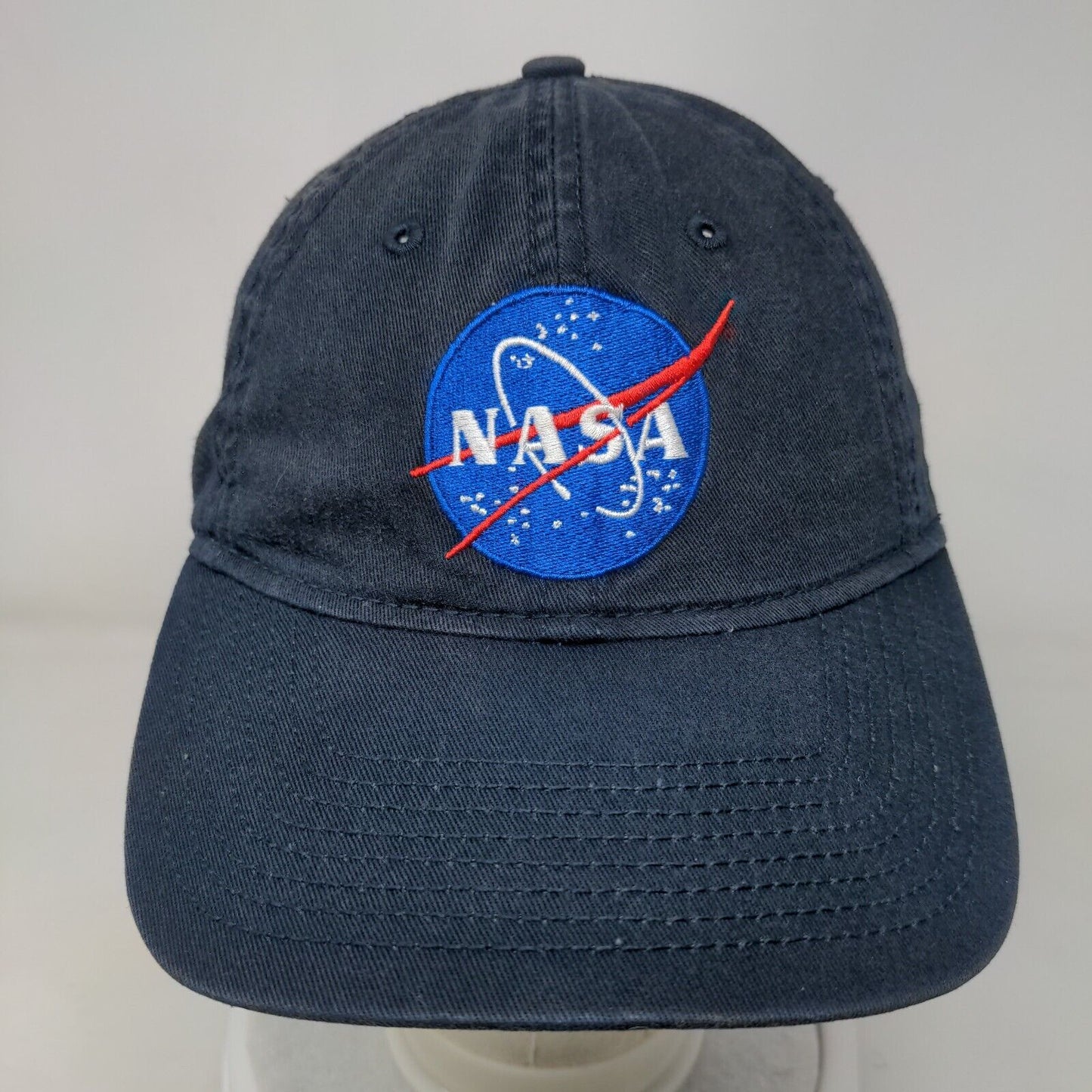 NASA Strapback Hat Blue One Size Adjustable Embroidered 6 Panel H3 Headwear