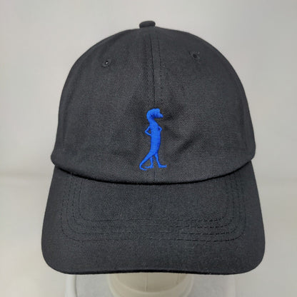 Geico Strapback Hat Black One Size Adjustable Embroidered Vented Holes Cotton