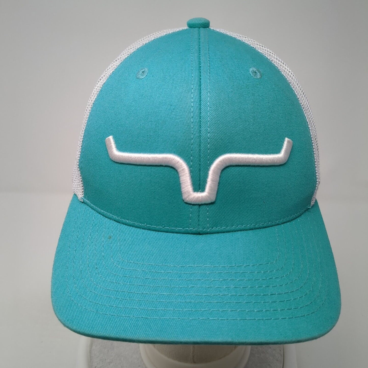 Kimes Ranch Trucker Hat Blue One Size Adjustable Embroidered Mesh Back 6 Panel