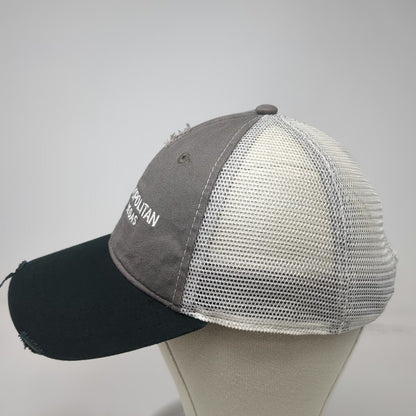 Cosmopolitan of Las Vegas Trucker Hat Gray Black White One Size Mesh Snapback