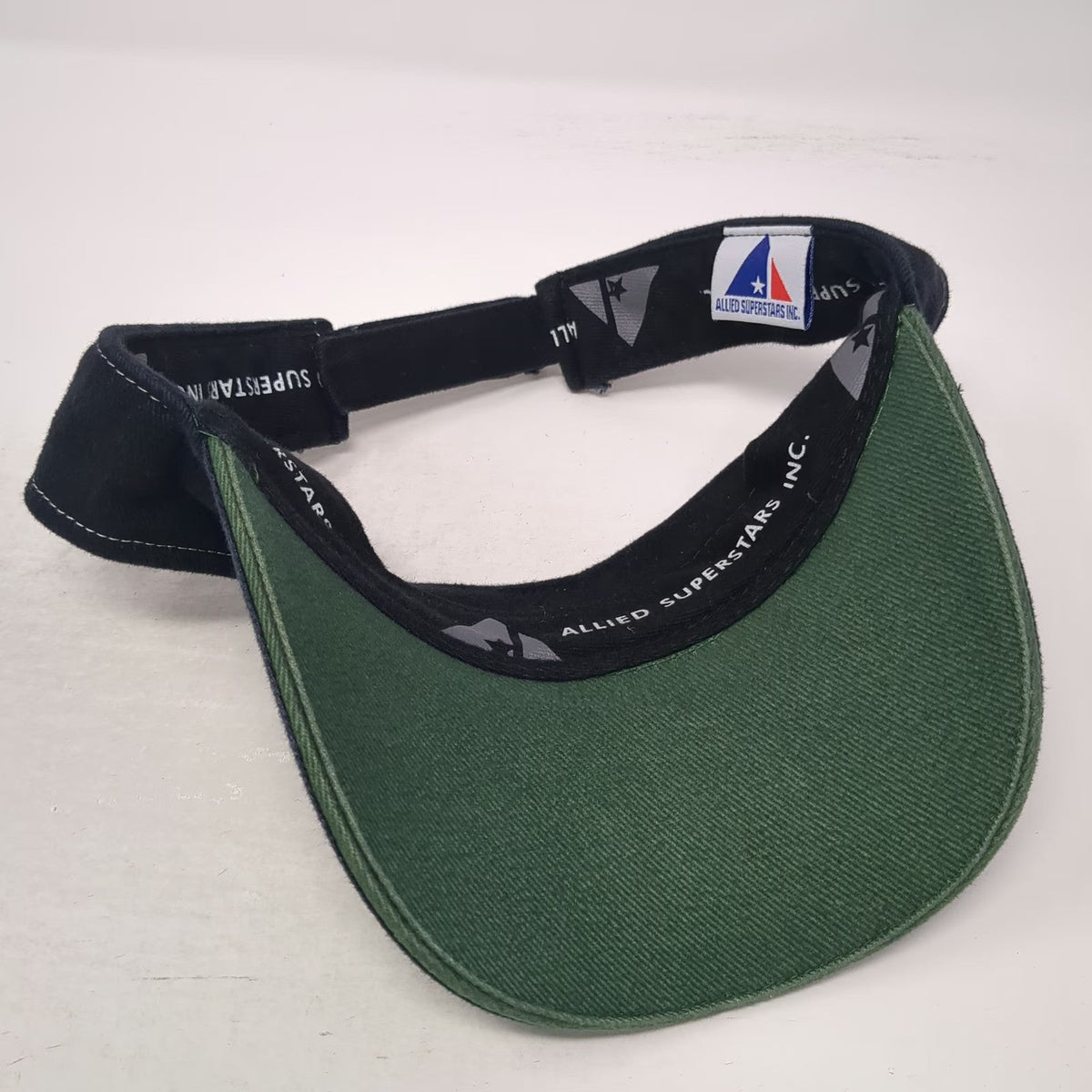 Allied Superstars NCAA Hawaii Rainbow Warriors Visor Black Green One Size Hat