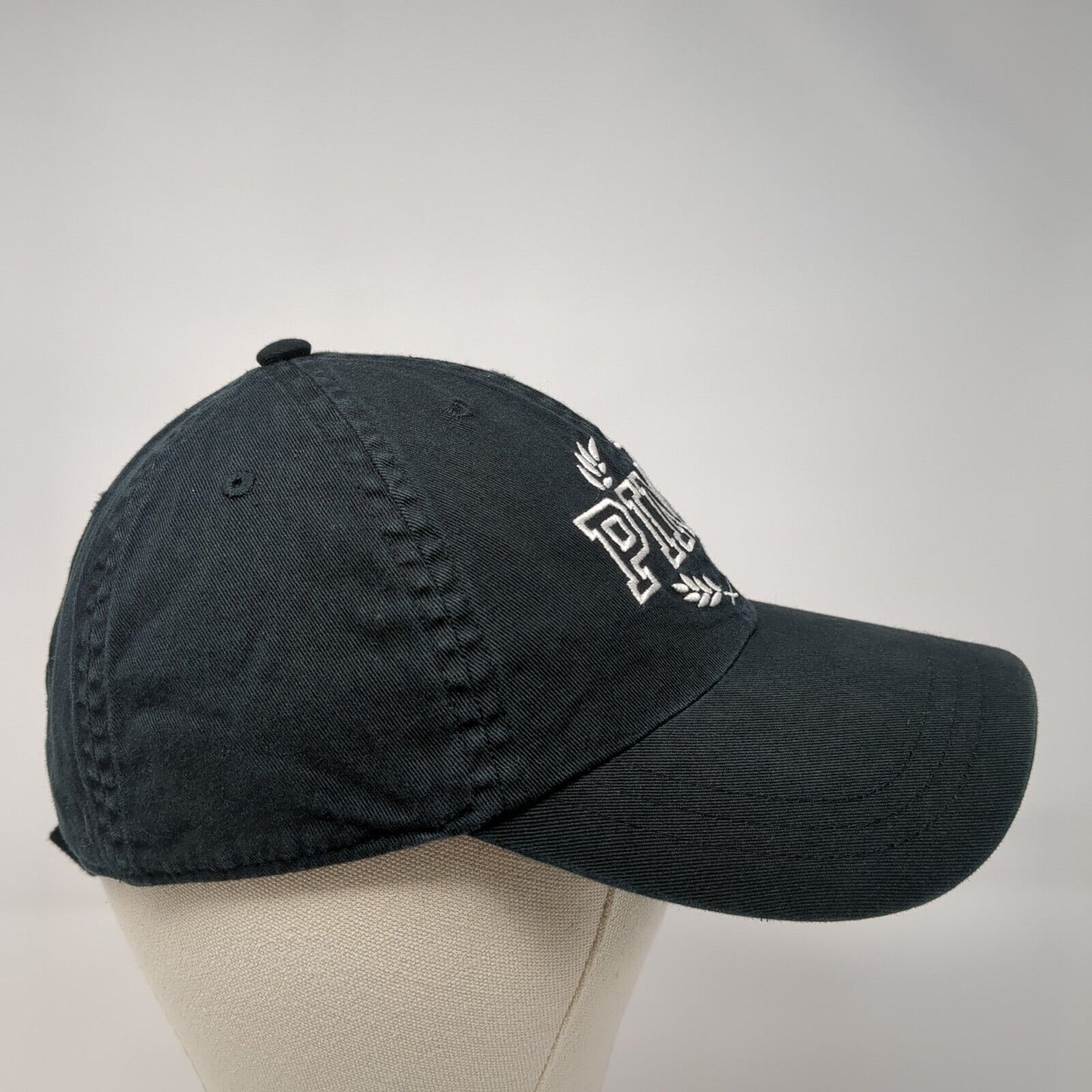 PINK Victoria's Secret Strapback Hat Black One Size Embroidered 6 Panel