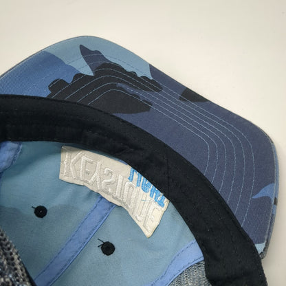 hook & gauntlet Baseball Cap Blue One Size Keystone Light Beer Camo Mesh Hat