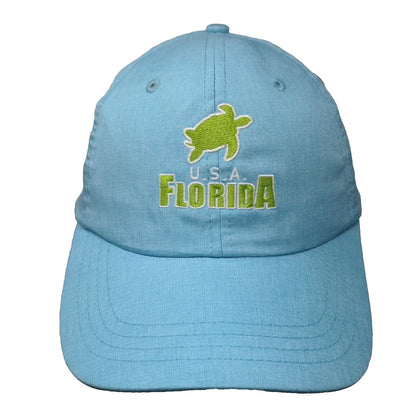 USA Florida Strapback Hat Blue OSFA Adjustable Embroidered Paramount Reserve