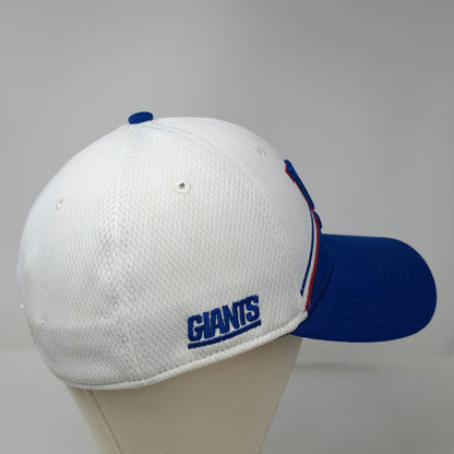 New Era New York Giants NFL Cap Blue White L 39THIRTY Stretch Fit Curved Brim