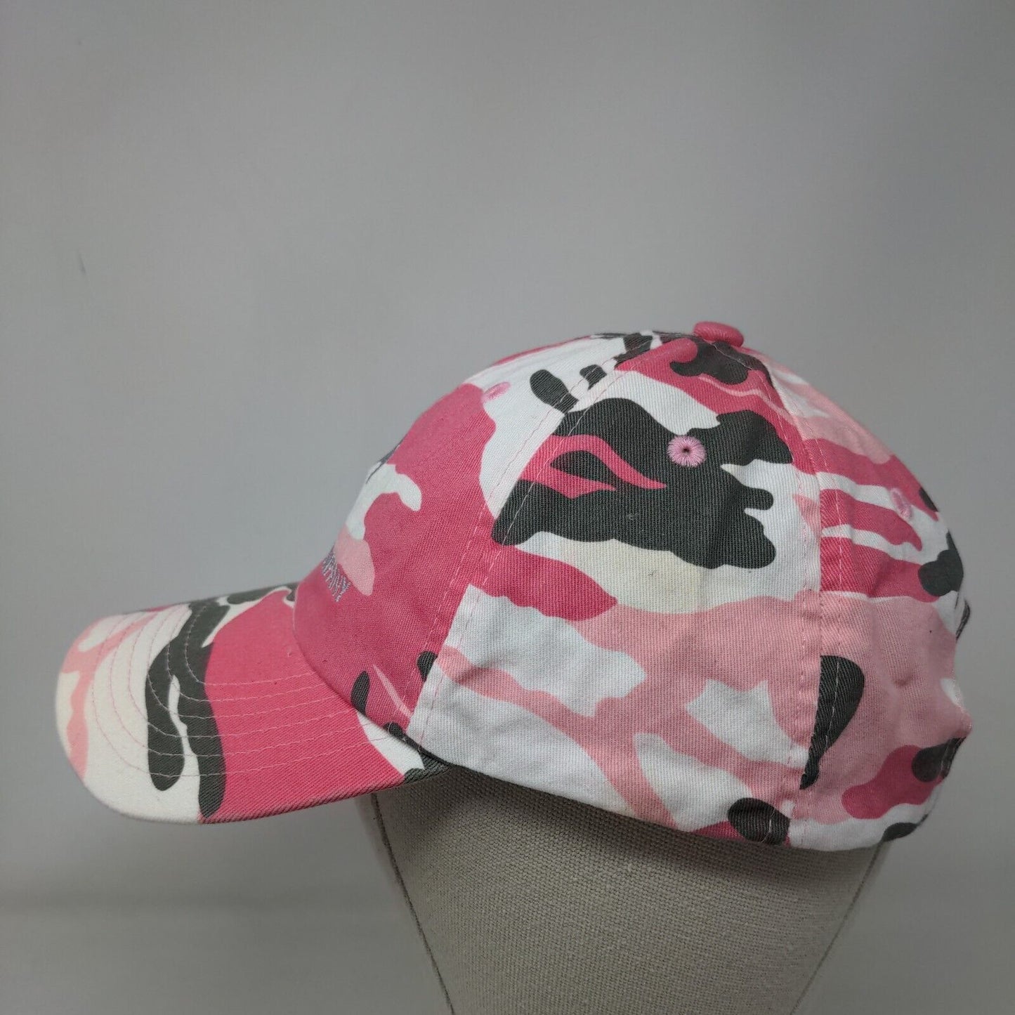 R.E. Michel Company Slideback Hat Pink Camouflage One Size Embroidered 6 Panel